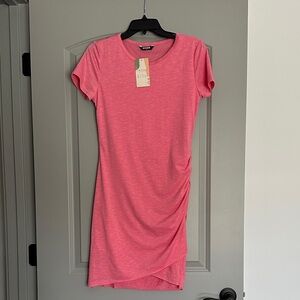 Pink Short Sleeve Dress